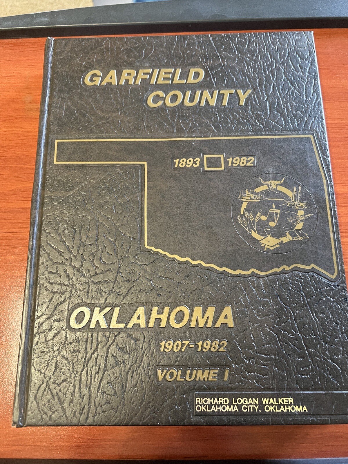 OKLAHOMA GARFIELD COUNTY 1893-1982 VOL. I 512 PAGES! LOTS OLD PHOTOS HC
