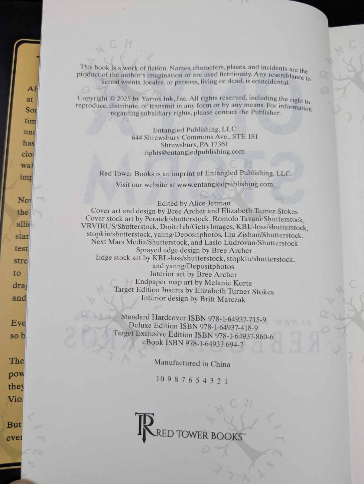 Onyx Storm – Deluxe Limited Edition – Rebecca Yarros 2025, Hardcover – IN HAND!