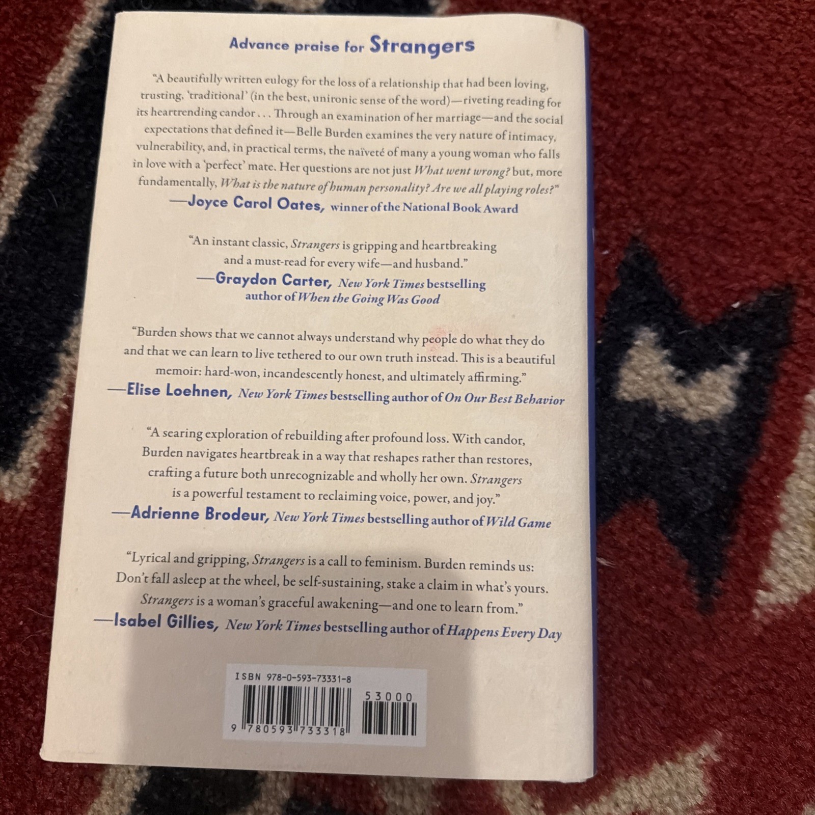 Strangers : A Memoir of Marriage by Belle Burden (2026, Hardcover)