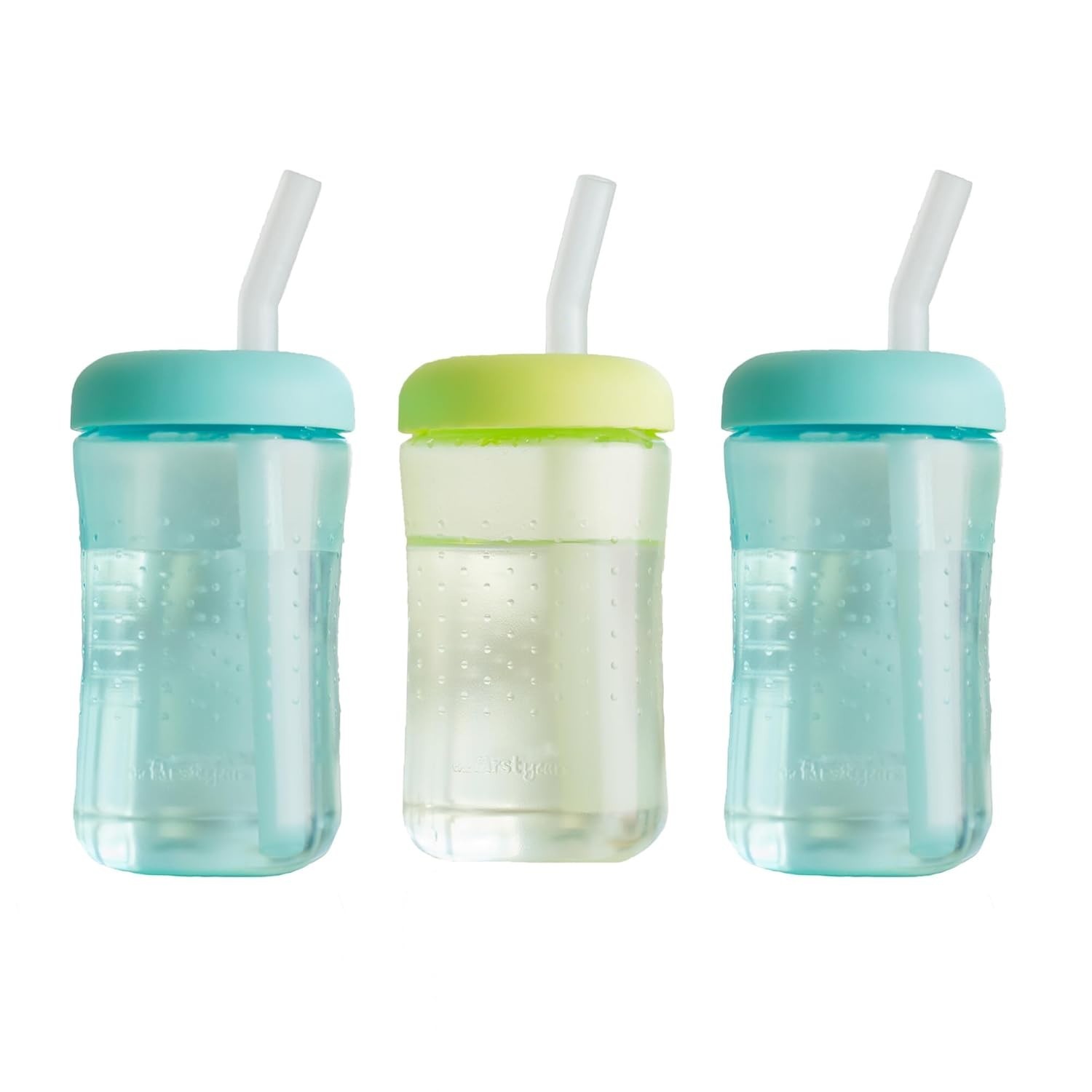 Vasos Con Pajita Para Niños Pequeños, De 7 Oz (3 Unidades), Para Apretar Y Beber
