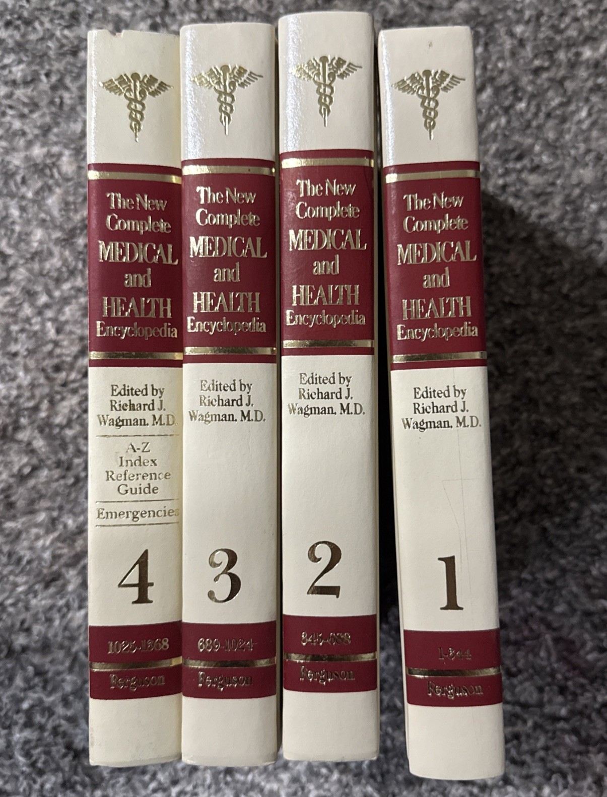 The New Complete Medical and Health Encyclopedia 4-Volume Set Hardcover- GOOD