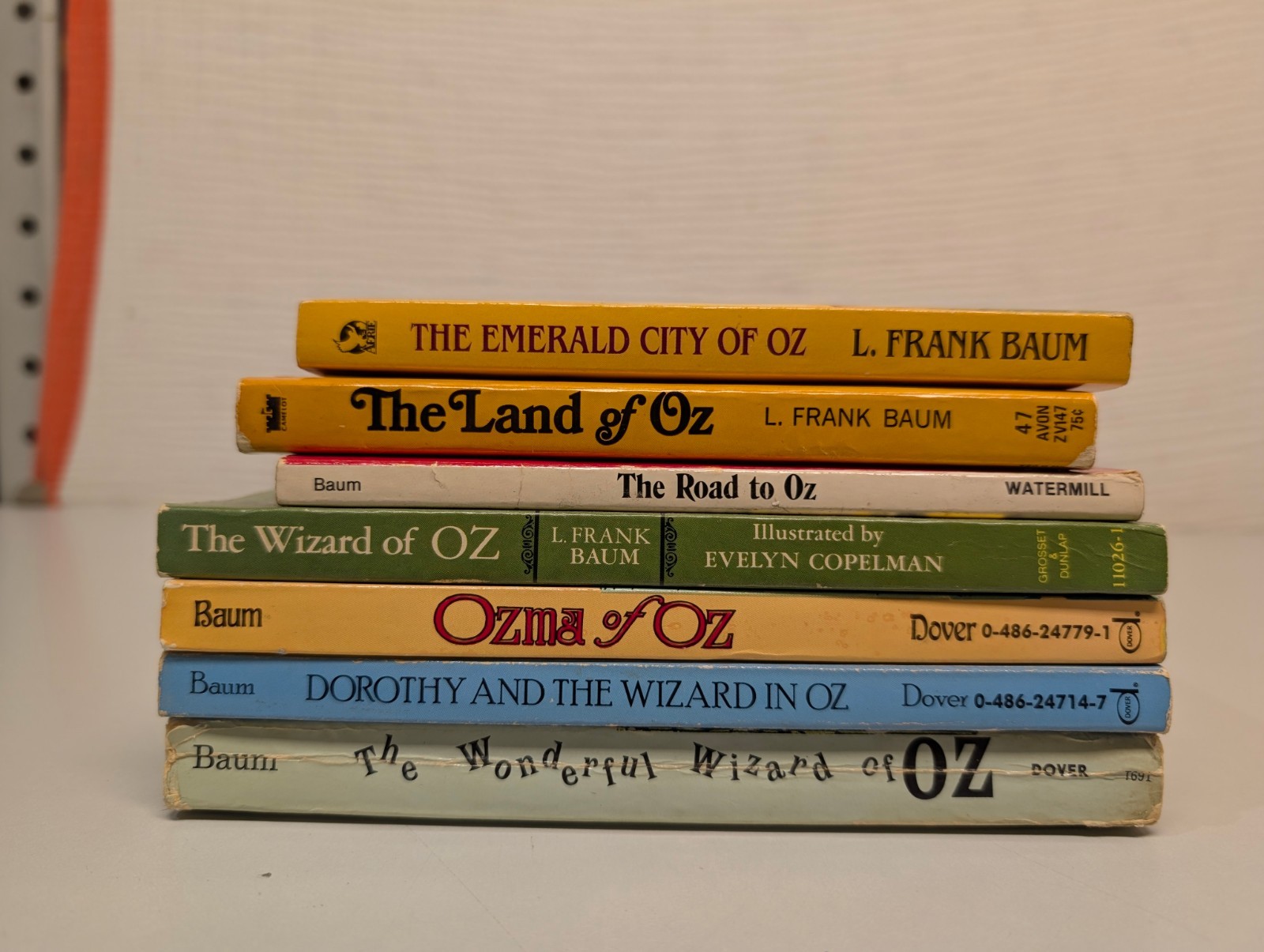 L. Frank Baum Oz Series 7 Paperback Book Lot Fantasy Classics