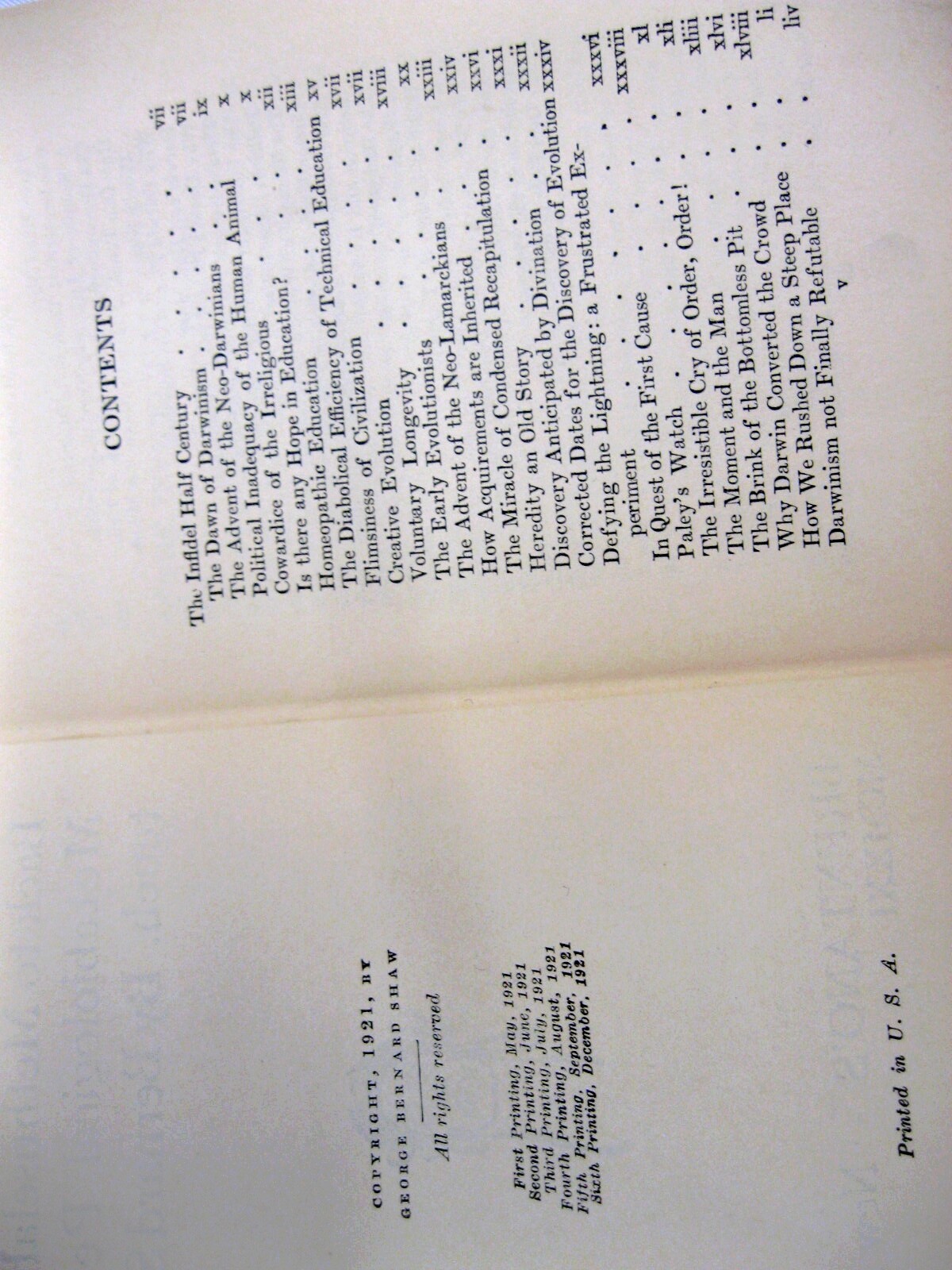George Bernard Shaw 5 Books Back to Methusaleh Plays Viking Portable Biography