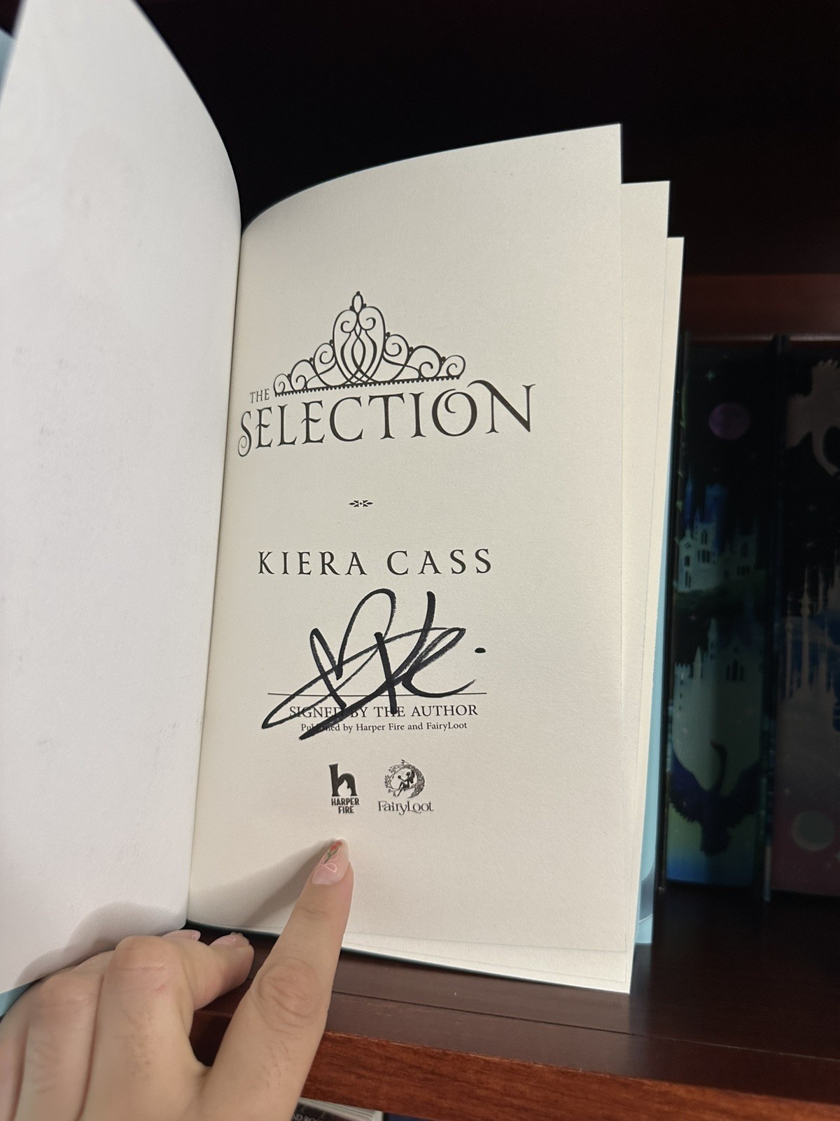 !!SIGNED!! FairyLoot The Selection, The Elite, The One Set by Kiera Cass