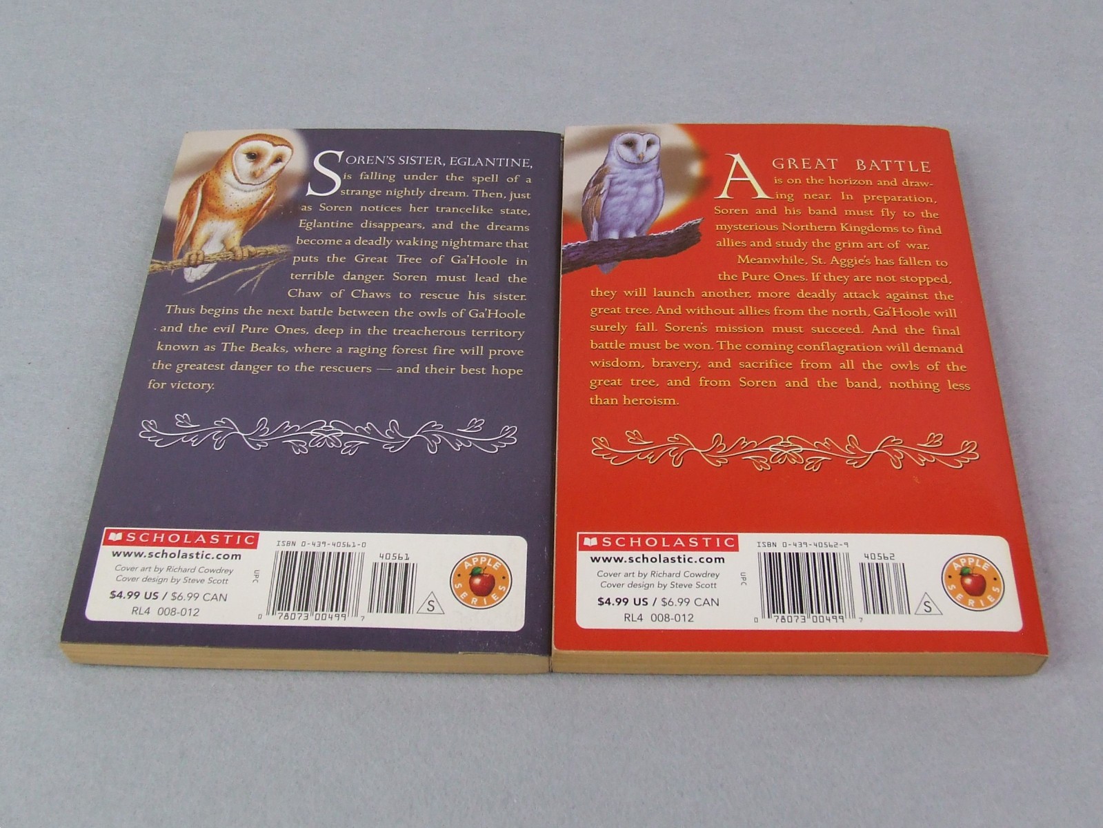 Guardians of Ga’Hoole Books 1-8 in Paperback by Kathryn Lasky