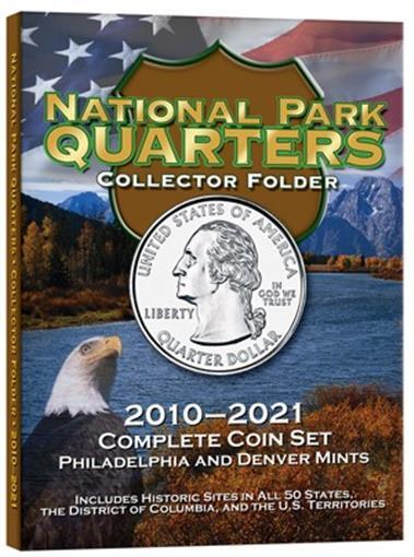 Album Folder For National Parks Quarters 2010-2021 P&D Set Coin Collector Gift