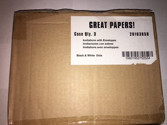 Great Papers! Flat Card Invitations with Envelopes, 5.5″x7.75″, 30 per order