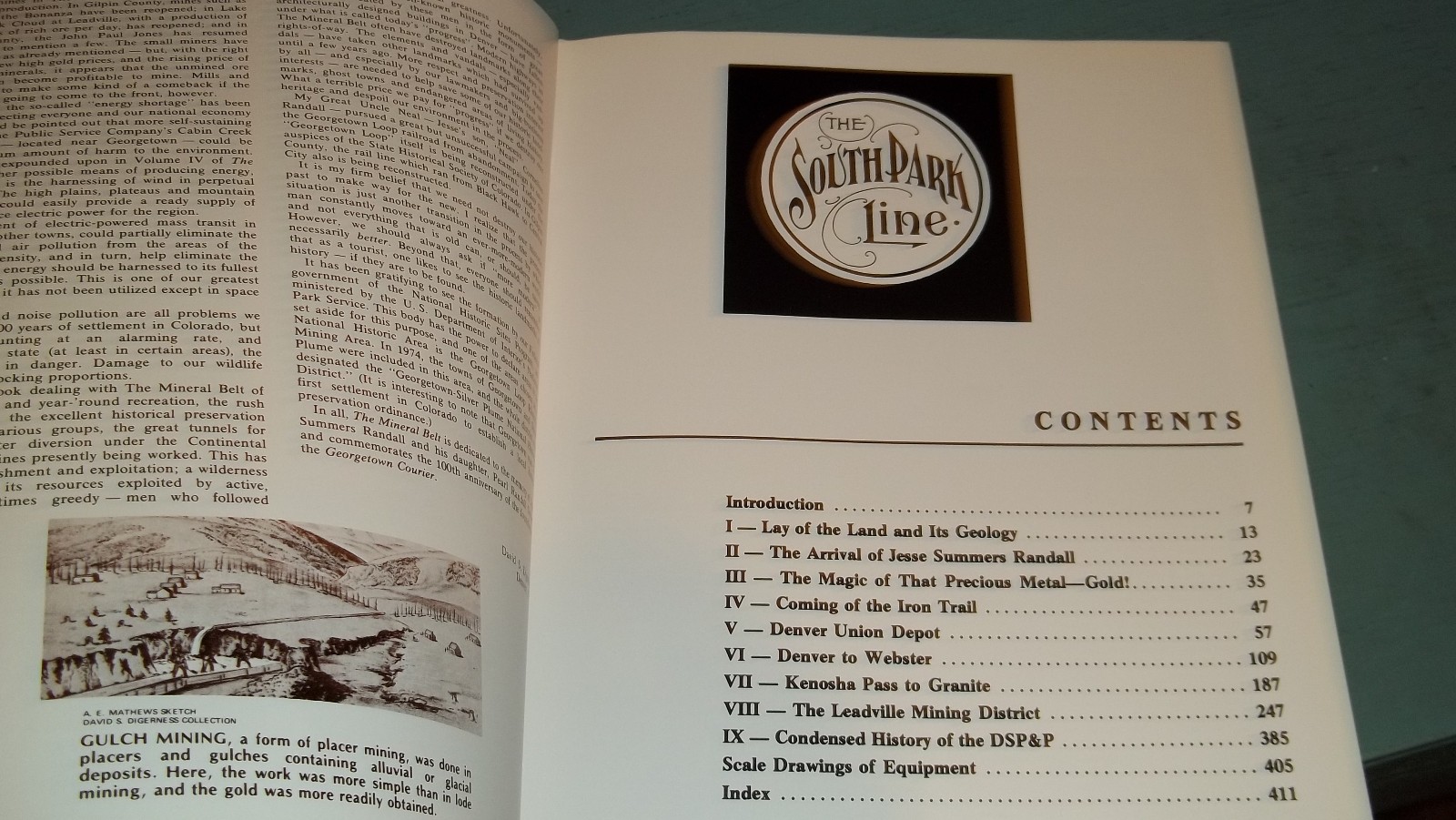 The Mineral Belt Volume 1 – Old South Park – Denver to Leadville w/Map