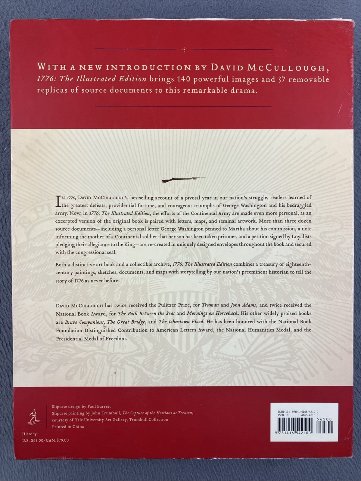 1776 David McCullough (2007, Hardcover, Illustrated edition) Slipcase