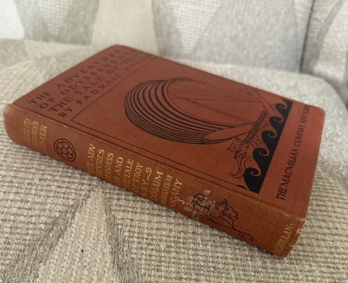 *VINTAGE* Adventures of Odysseus & Troy (Macmillan, 1918) Padraic Colum HC Book
