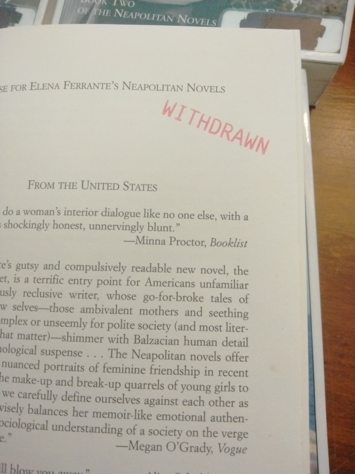 Complete 4 Series Set NEOPOLITAN 1-4 Elena Ferrante Lot