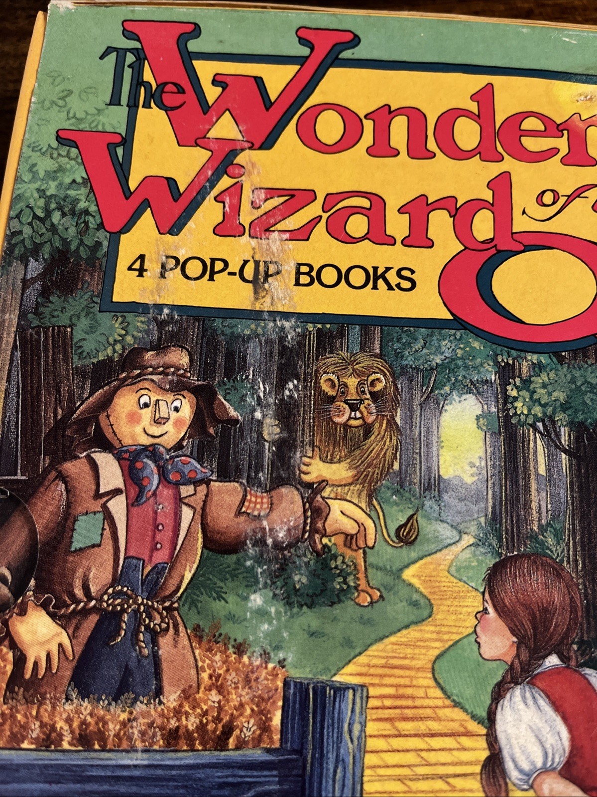 Vintage The Wizard of Oz Pop-Up Book Collection Box Set Of 4 Hardcover Books