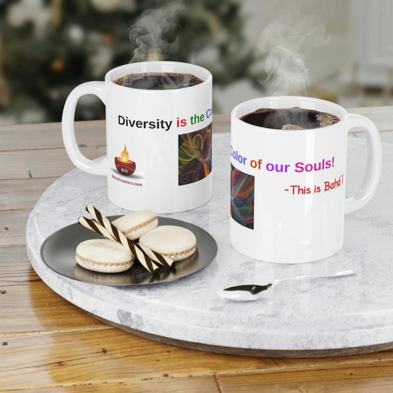 Baha’i Diversity, Race Unity, Color of our Souls Mugs (11oz15oz20oz)