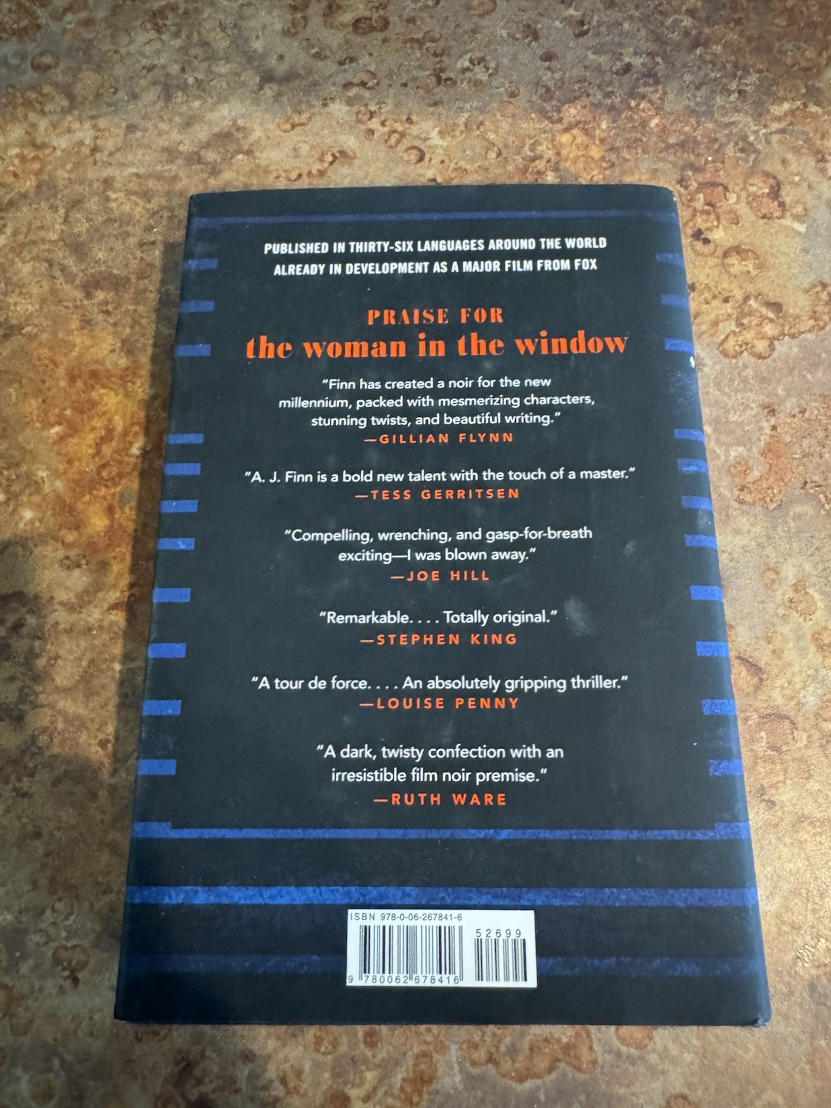 A. J Finn The Woman in the Window: A Novel