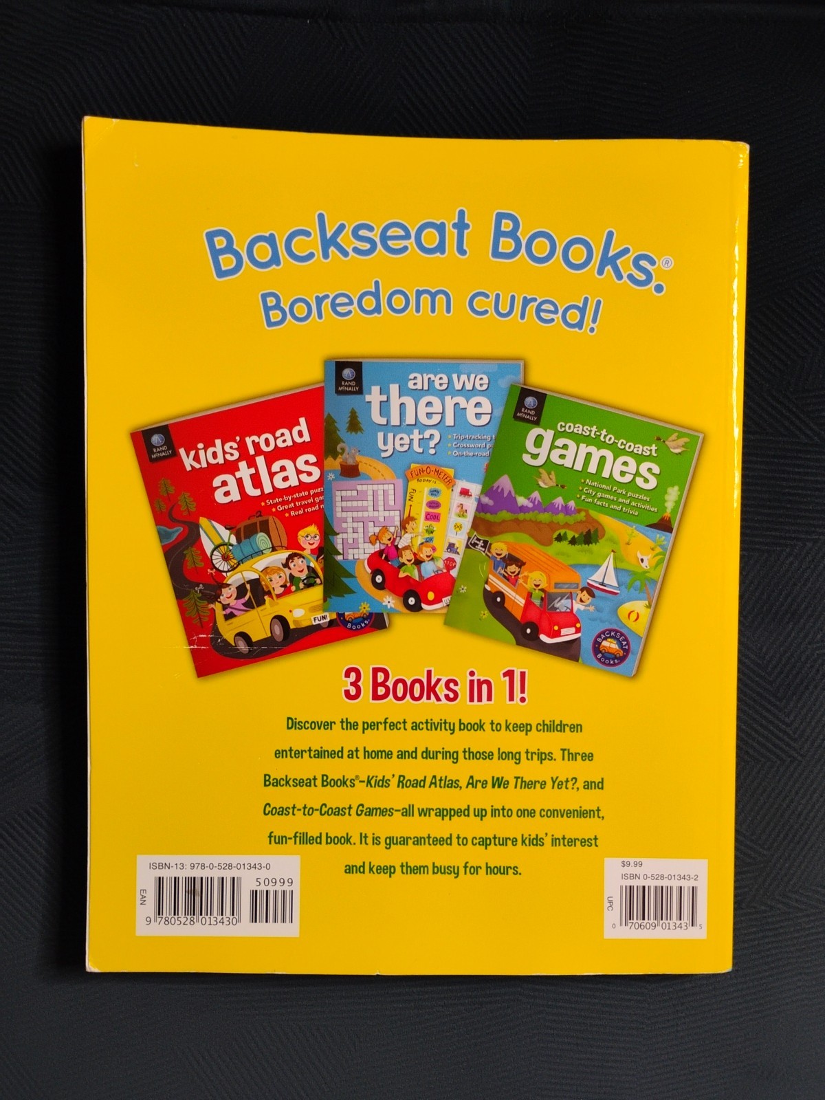 THE ULTIMATE BACKSEAT BOOK (2016) Hours of fun for kids on the road! 200+ Pages