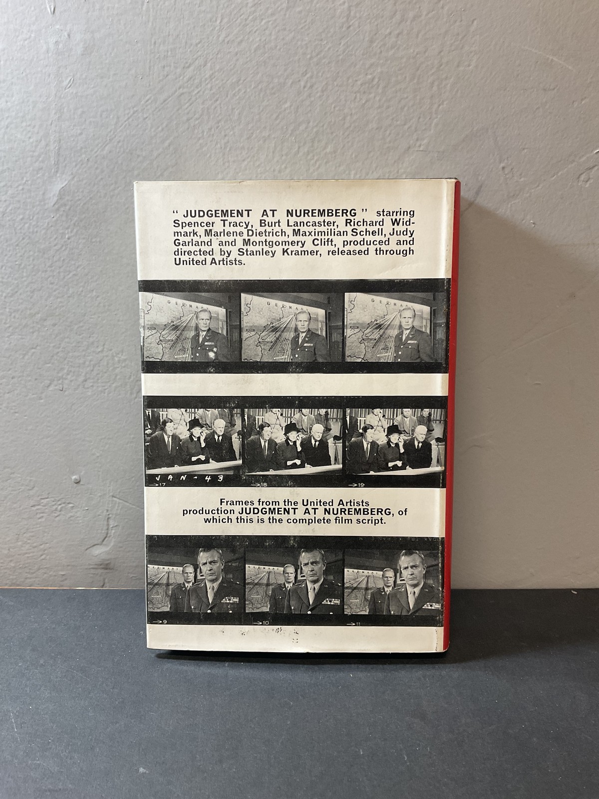 Judgment at Nuremberg by Abby Mann 1961 1st Edition Cassell Hardcover Film