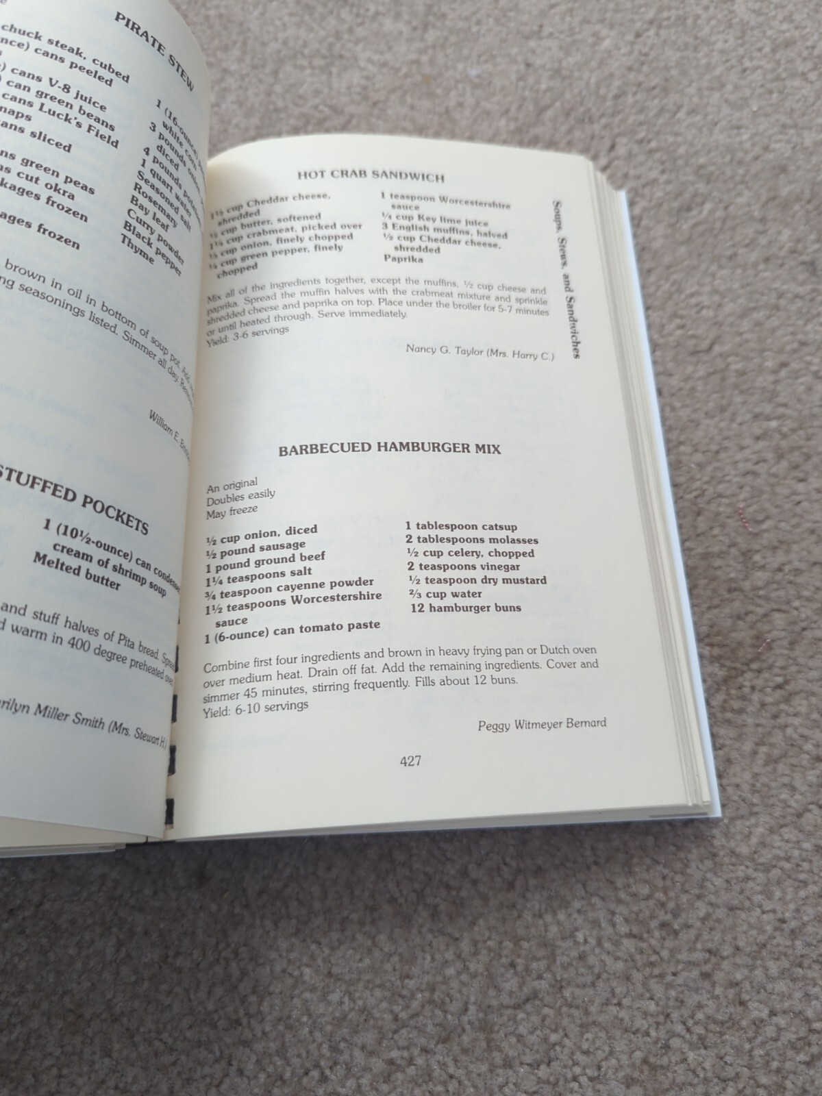 Christ Episcopal Church New Bern, NC Spiral Cookbook 1981 400+ Pages