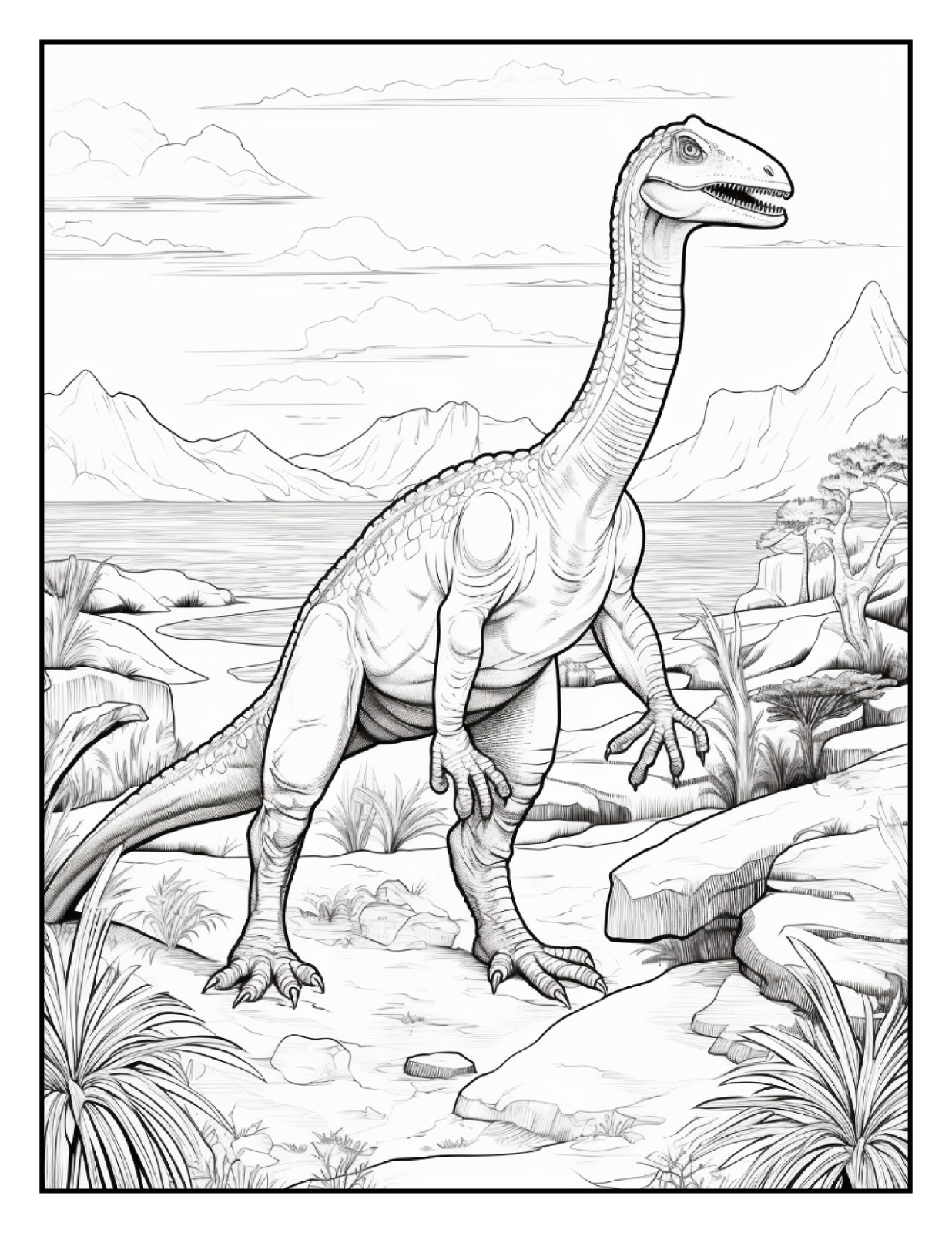 “Cute Dinosaur Coloring Book | Easy, Cute & Relaxing Designs | Perfect Gift Ide