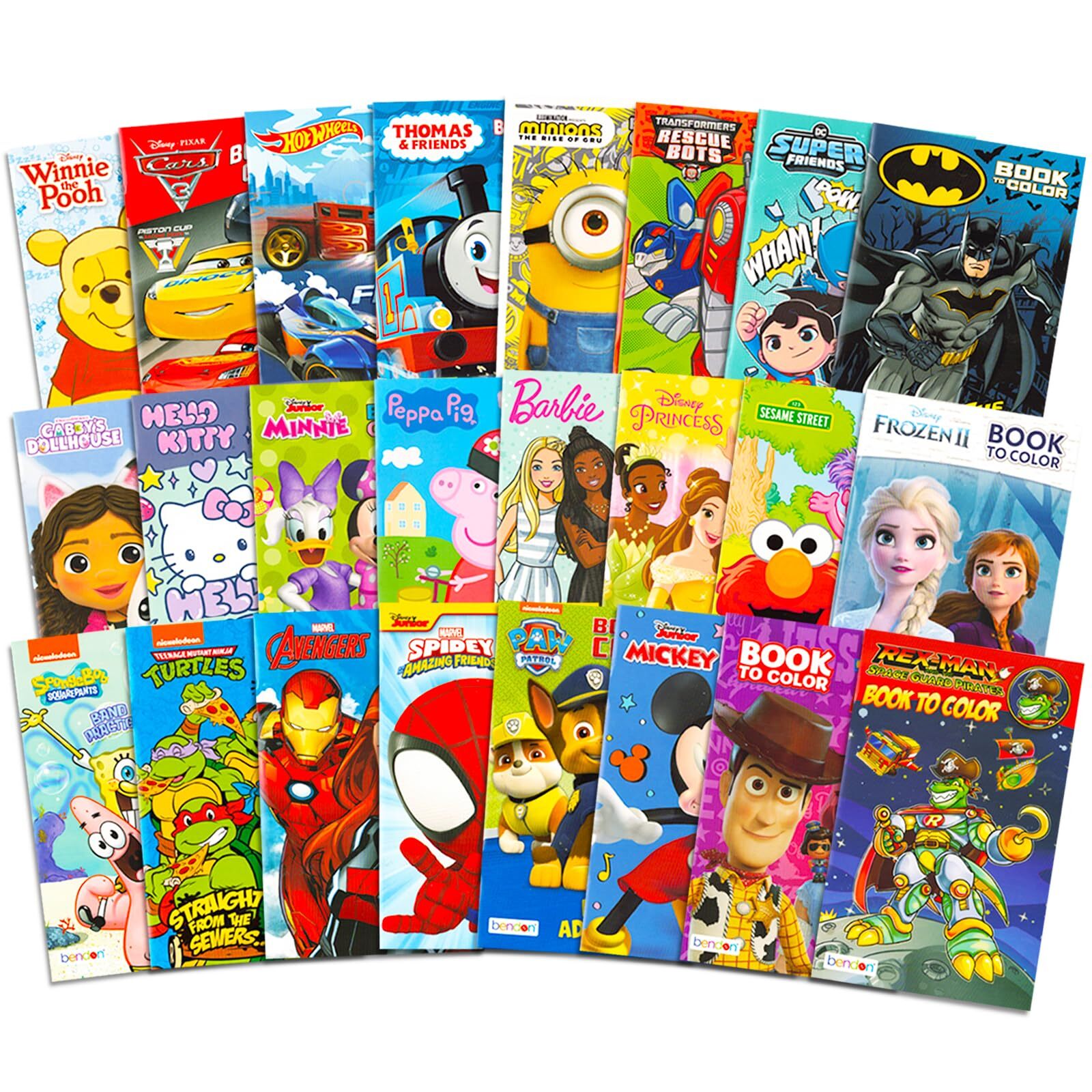24 Pack Small Coloring Books for Kids Ages 4-8, 2-4 – Bulk Coloring Bundle