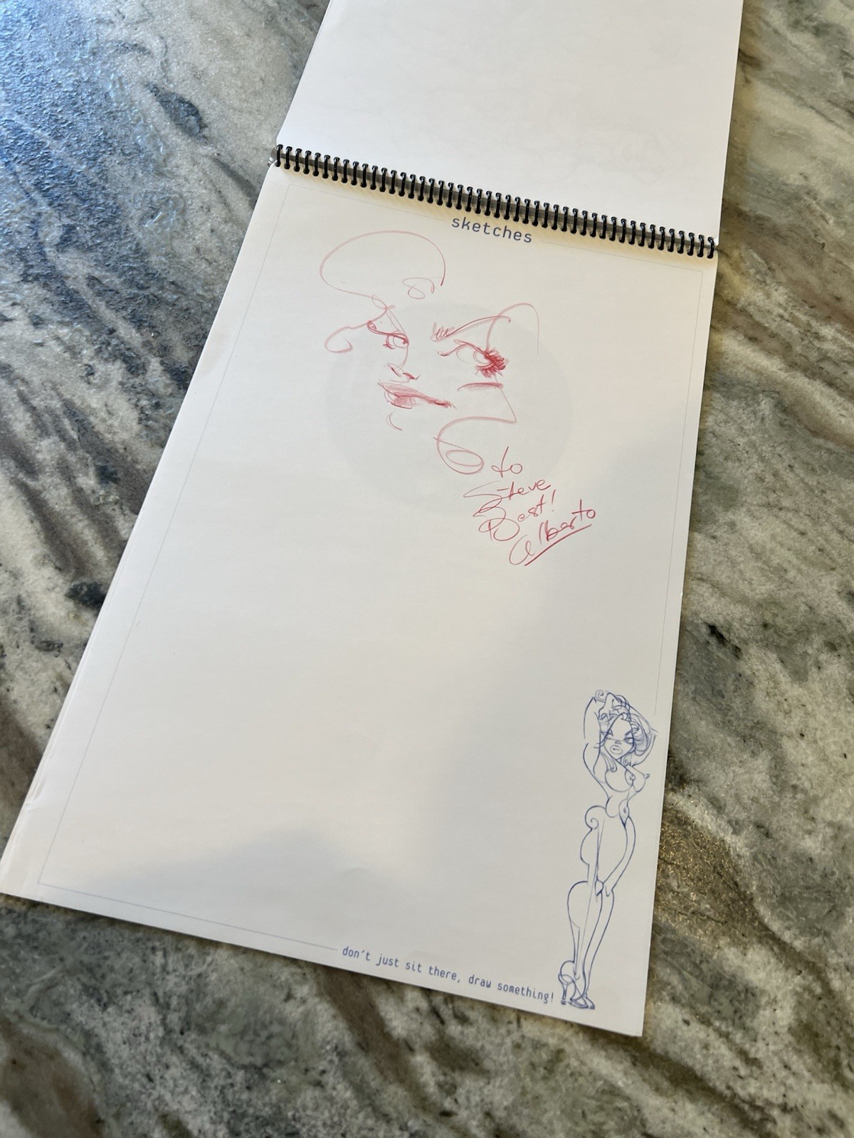 Alberto Ruiz Straight Curves Sketchbook 4 2004 Brandstudio Signed w/ Sketch