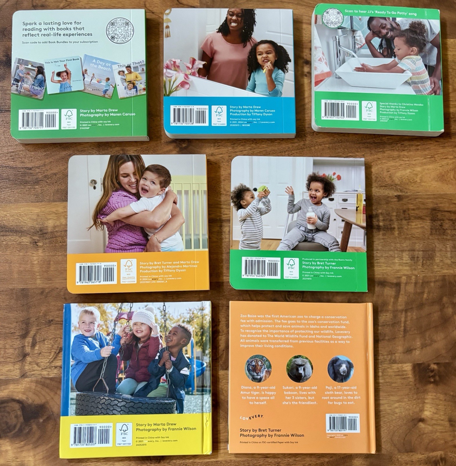 Lovevery Book Lot of 7 Montessori Board Books Hardcover 3 Year Old Toddler Set