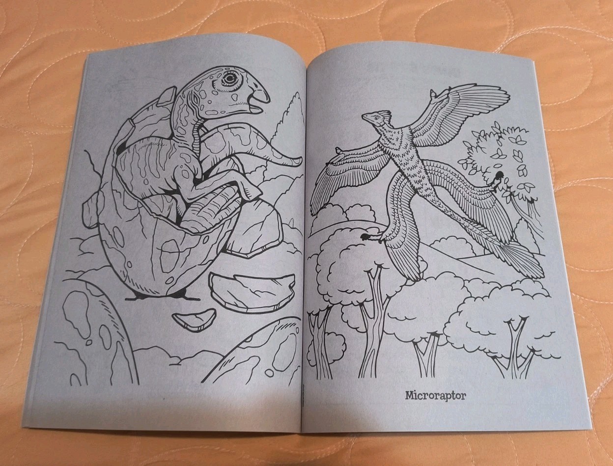DINO CLASH! Dinosaurs Coloring/Activity Book with Tear/Share Pages 🆕🆓 shipping