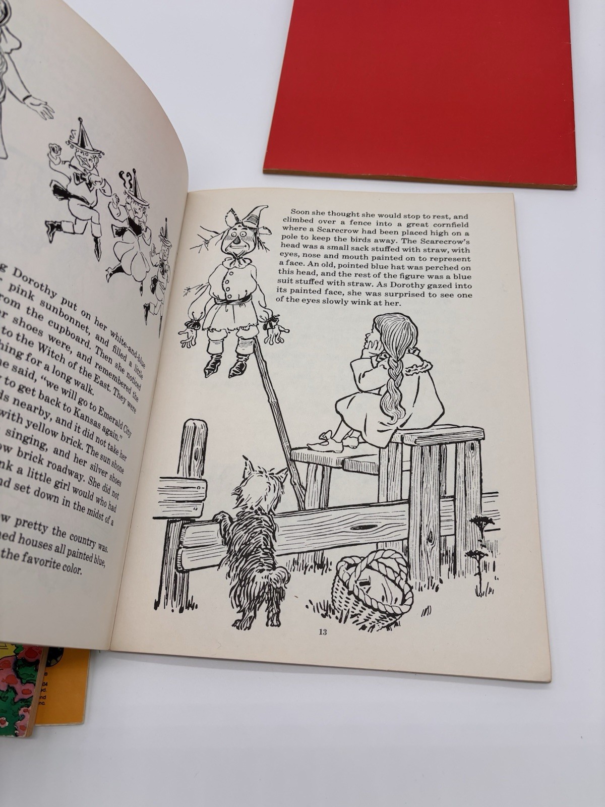 Vintage Wizard Of Oz Coloring Books & Sticker Book LOT of 4