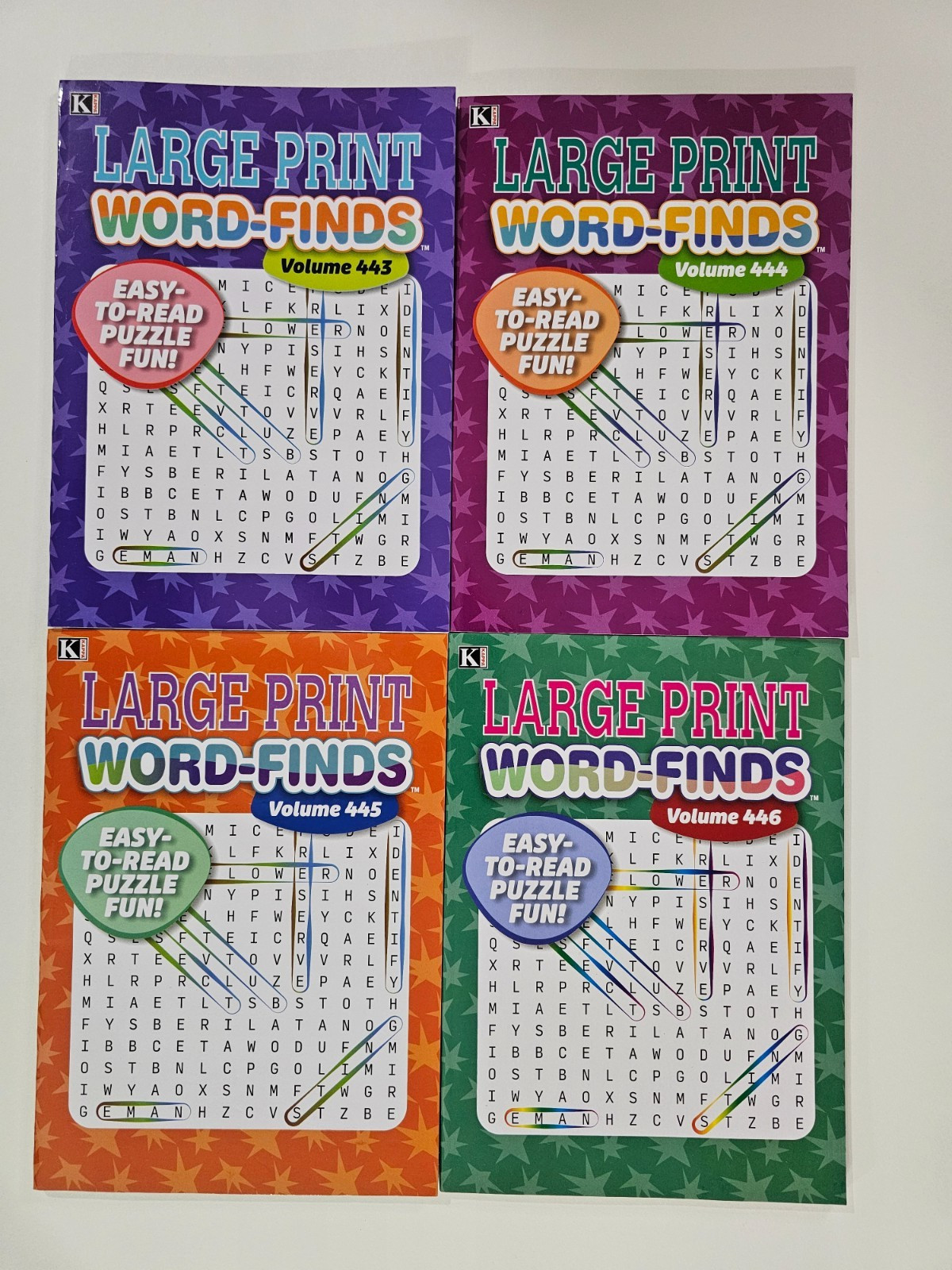 Large Print Word-Finds Puzzle Books Kappa Games,Search,Hunt~ Pick up to 30 Vols
