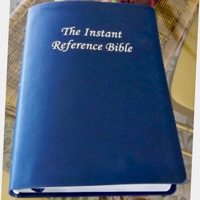 The Instant Reference Bible, Brand New, KJV, Dr. Everette Gaddy Blue Leathersoft