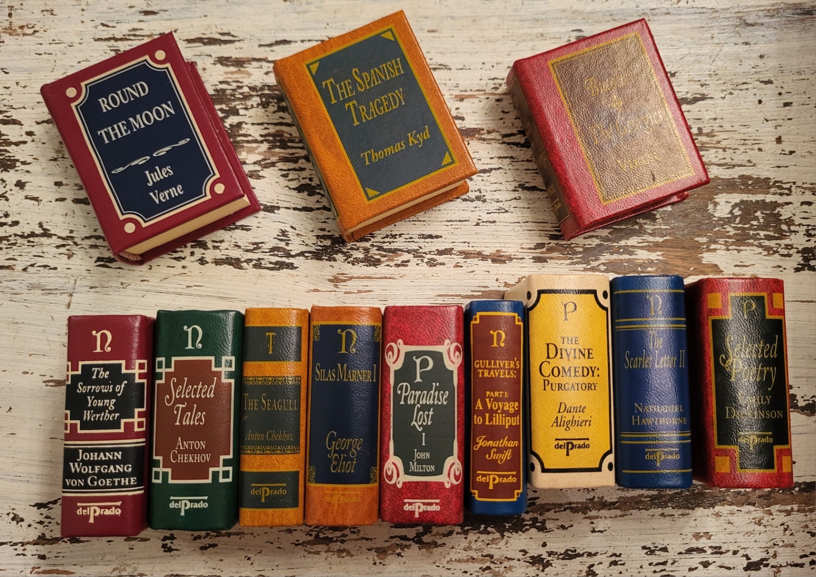Del Prado Miniature Books Classics Library Your Choice Of Titles Leather Mini