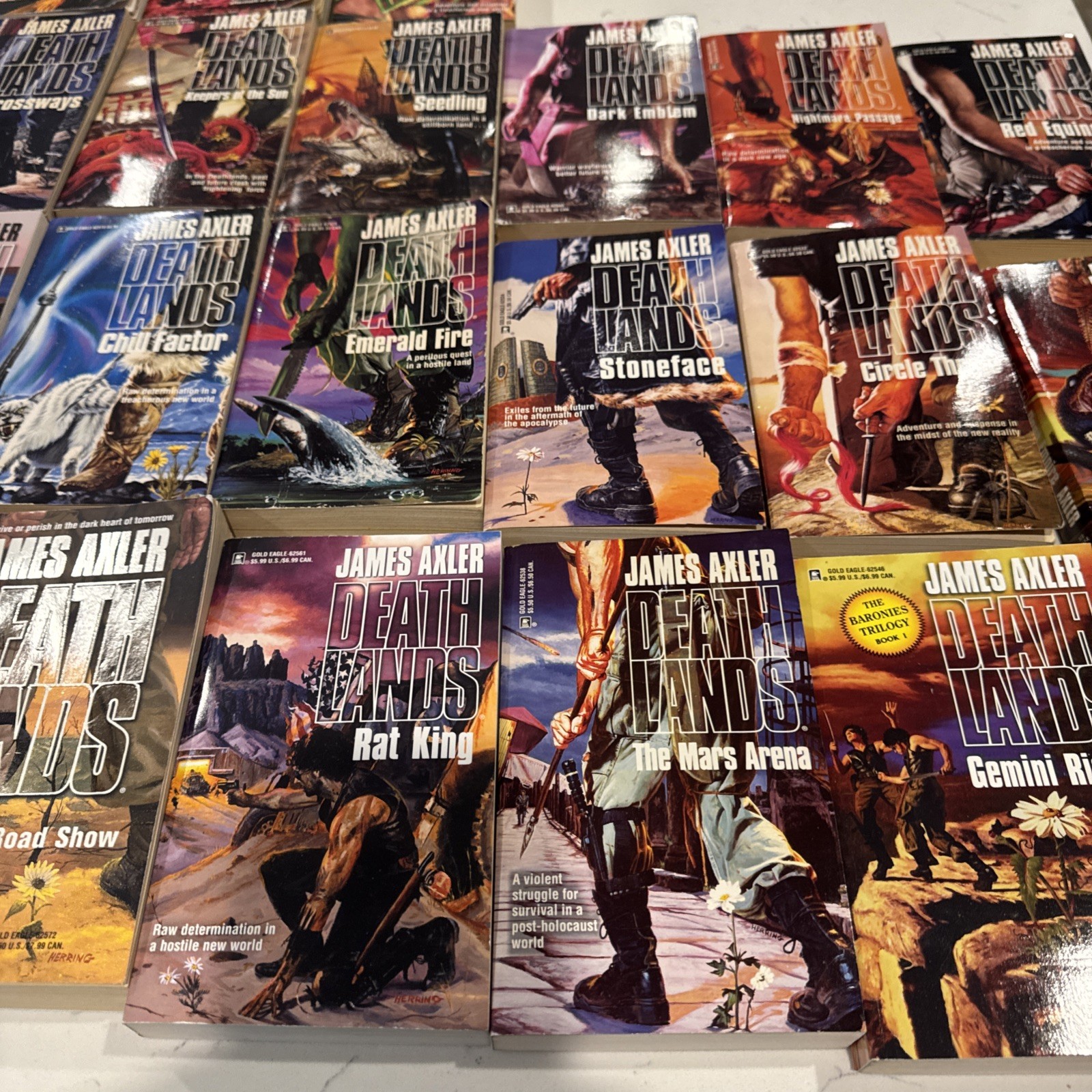 Lot 35 DEATHLANDS James Axler Paperback Books Good NO DUPES