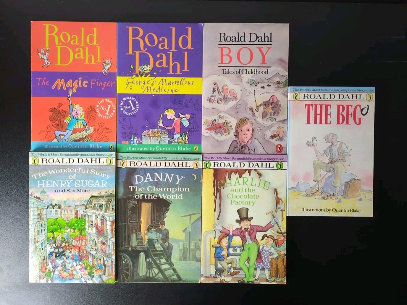 Lot Of 7 Roald Dahl Novels BFG, Boy, Magic Finger