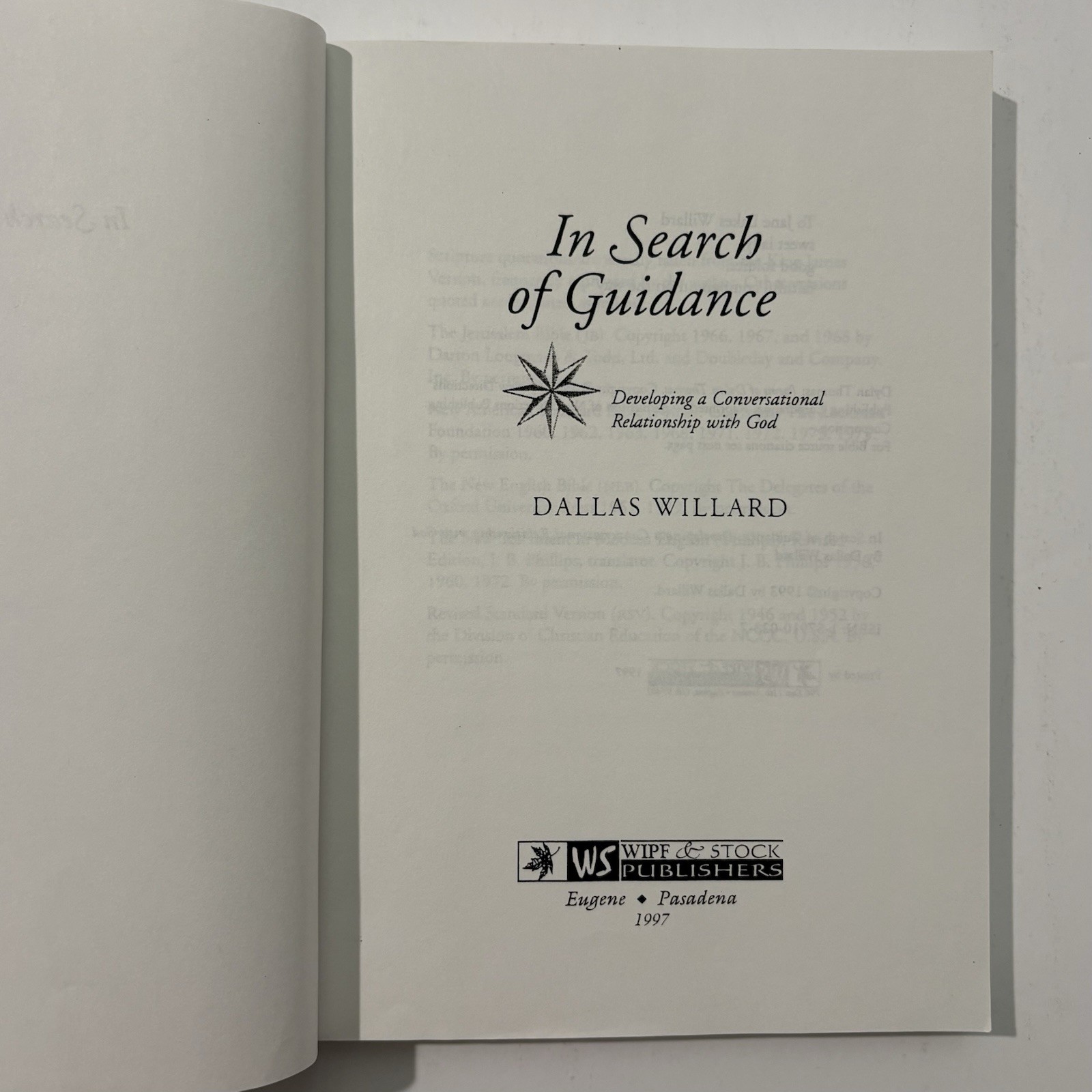 In Search of Guidance : Developing a Conversational Relationship with God 1993