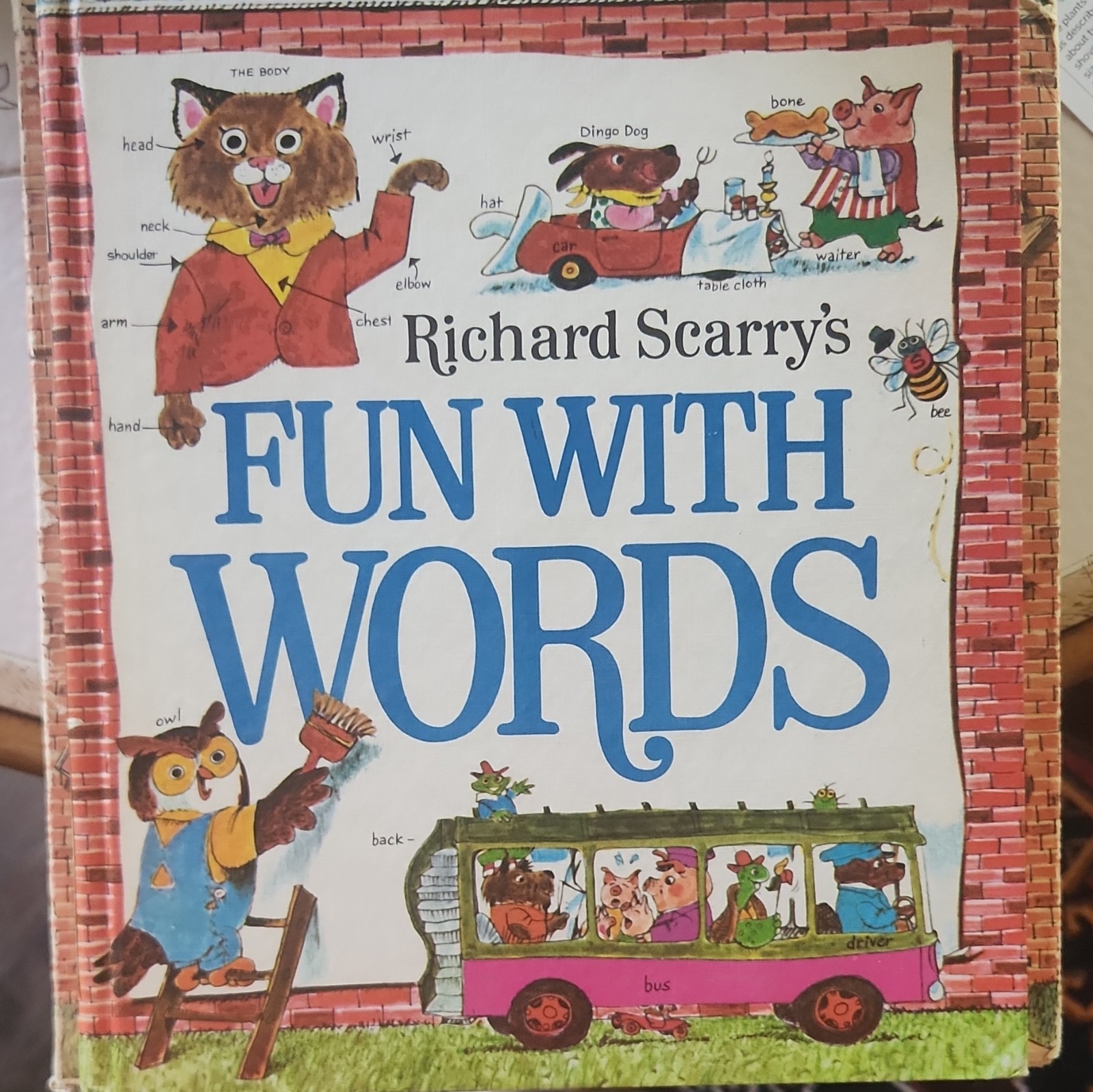 Richard Scarry Look & Learn Library Vintage Illustrated Box Set 5 Books Ages 4-8