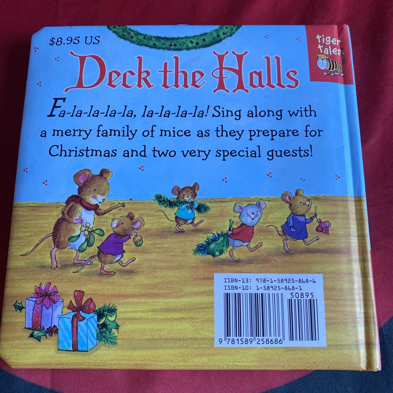 *KIDS🎅🏼 Deck the Halls by Veronica Vasylenko (2011, Pad Book) CHRISTMAS $12.25