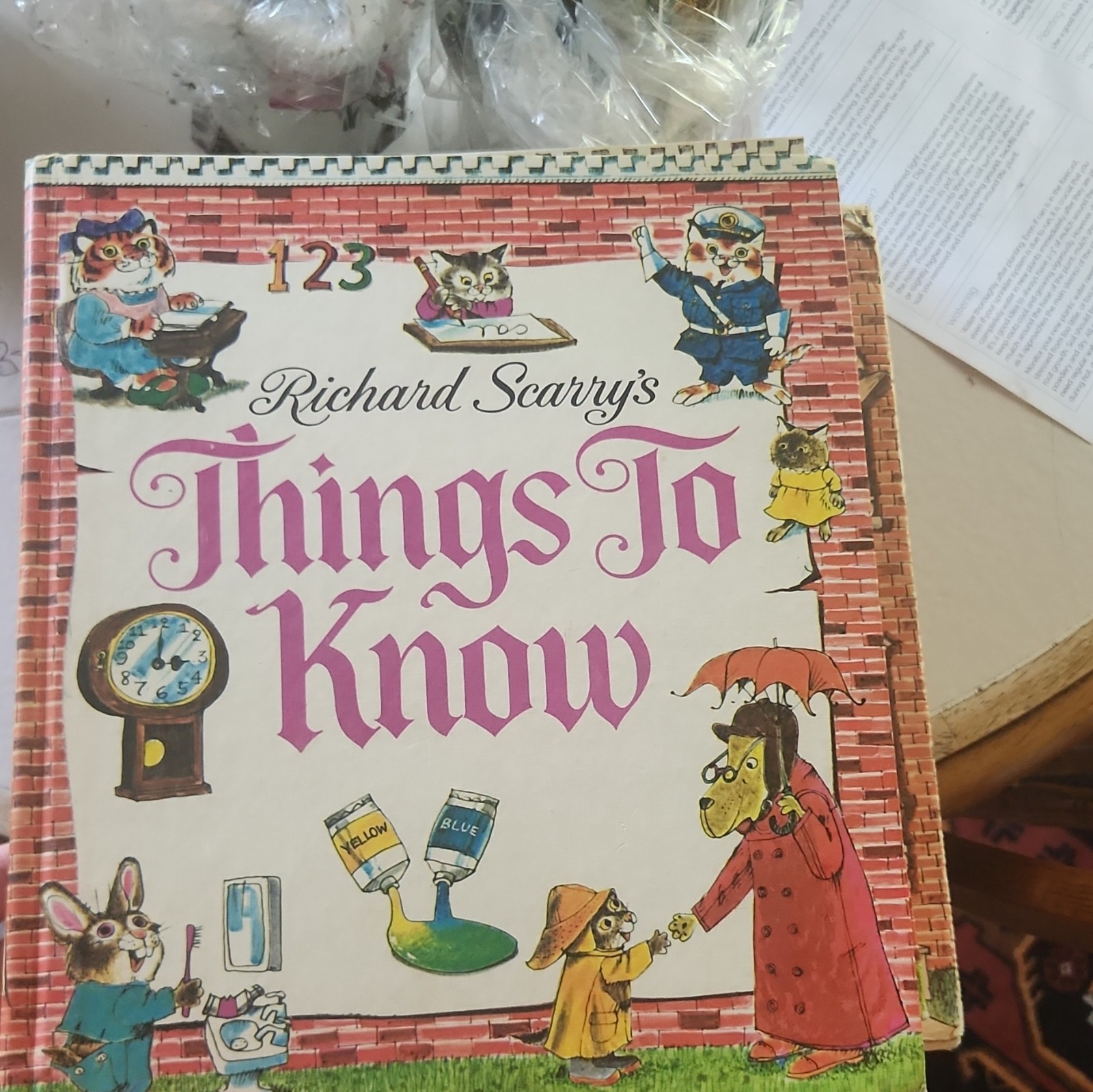 Richard Scarry Look & Learn Library Vintage Illustrated Box Set 5 Books Ages 4-8