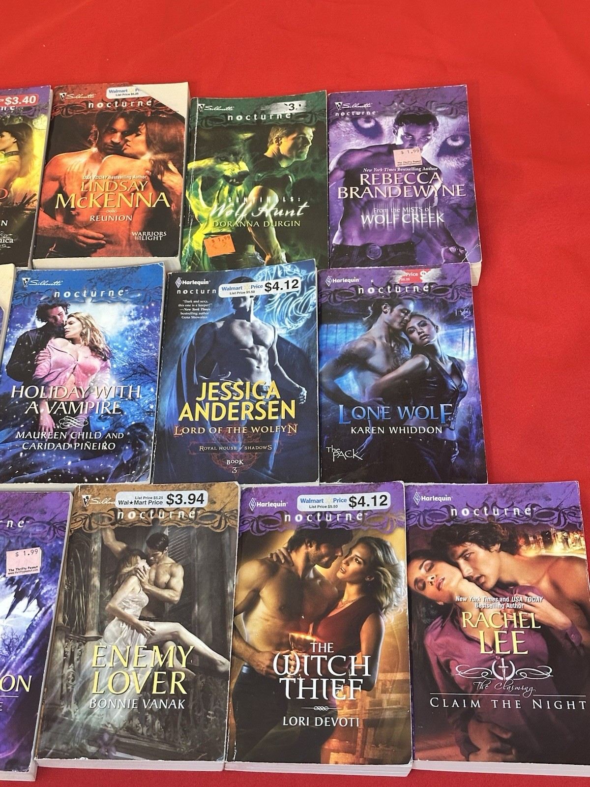 Nocturne Fantasy Romance Novels Lot Of 13 Various Authors