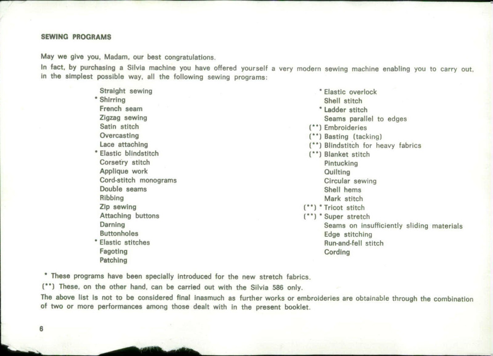 NECCHI Silvia Multimatic 584 Maximatic 586 Instruction Manual – WIRE BINDER