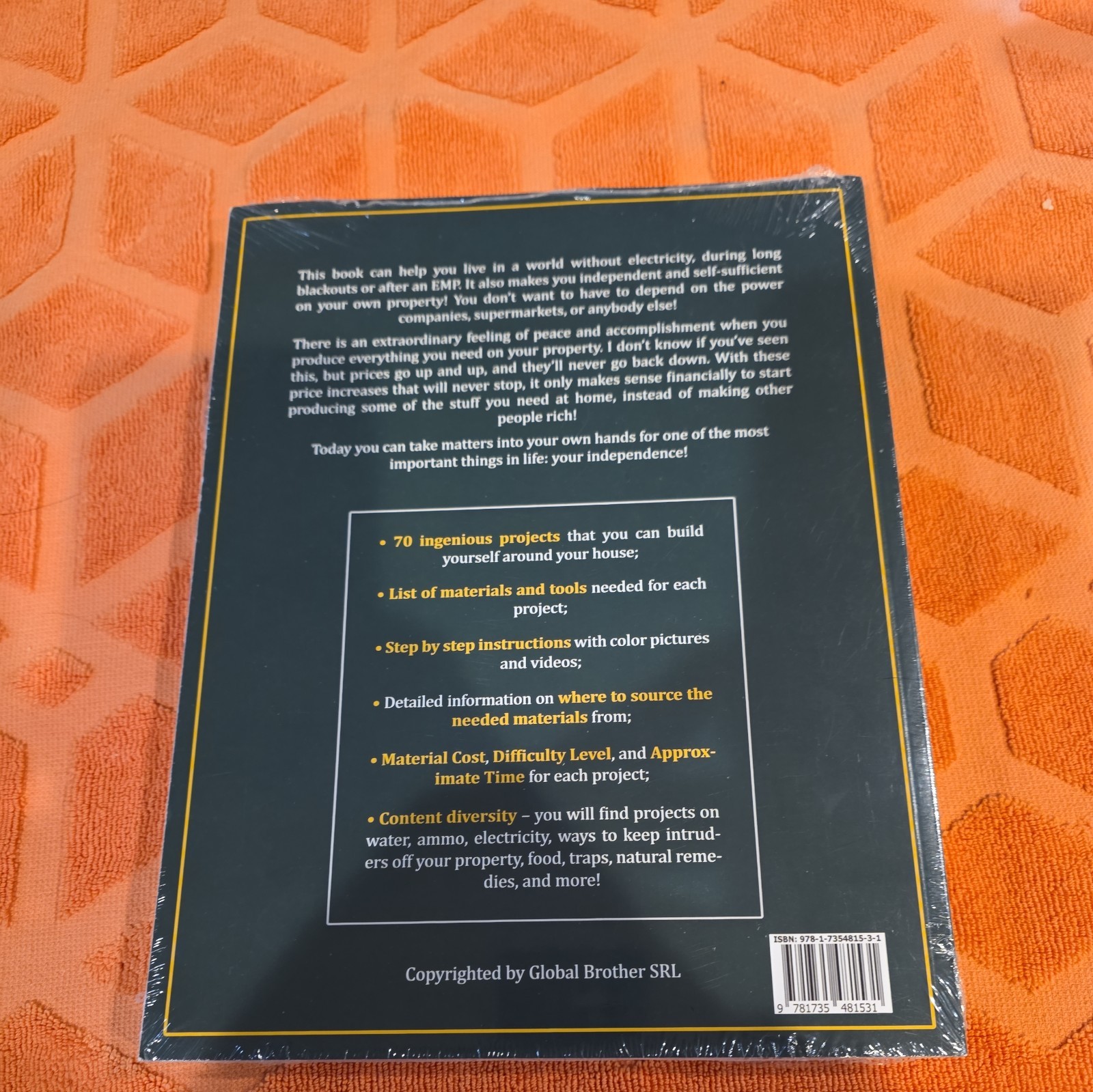 No Grid Survival Projects Paperback Book English