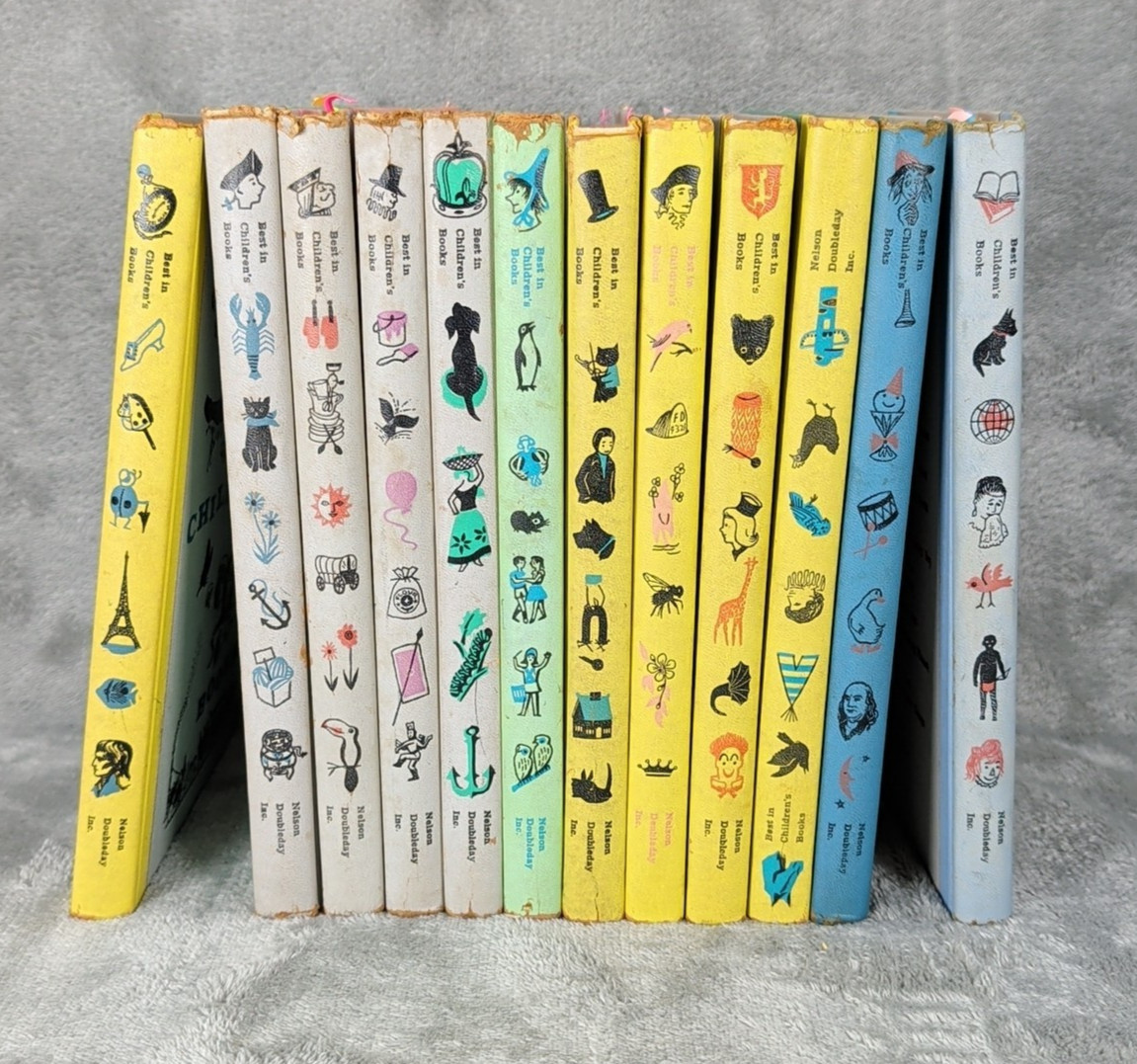 12 Best In Children’s Books hardcover Vintage 1950s, Multiple Stories GUC