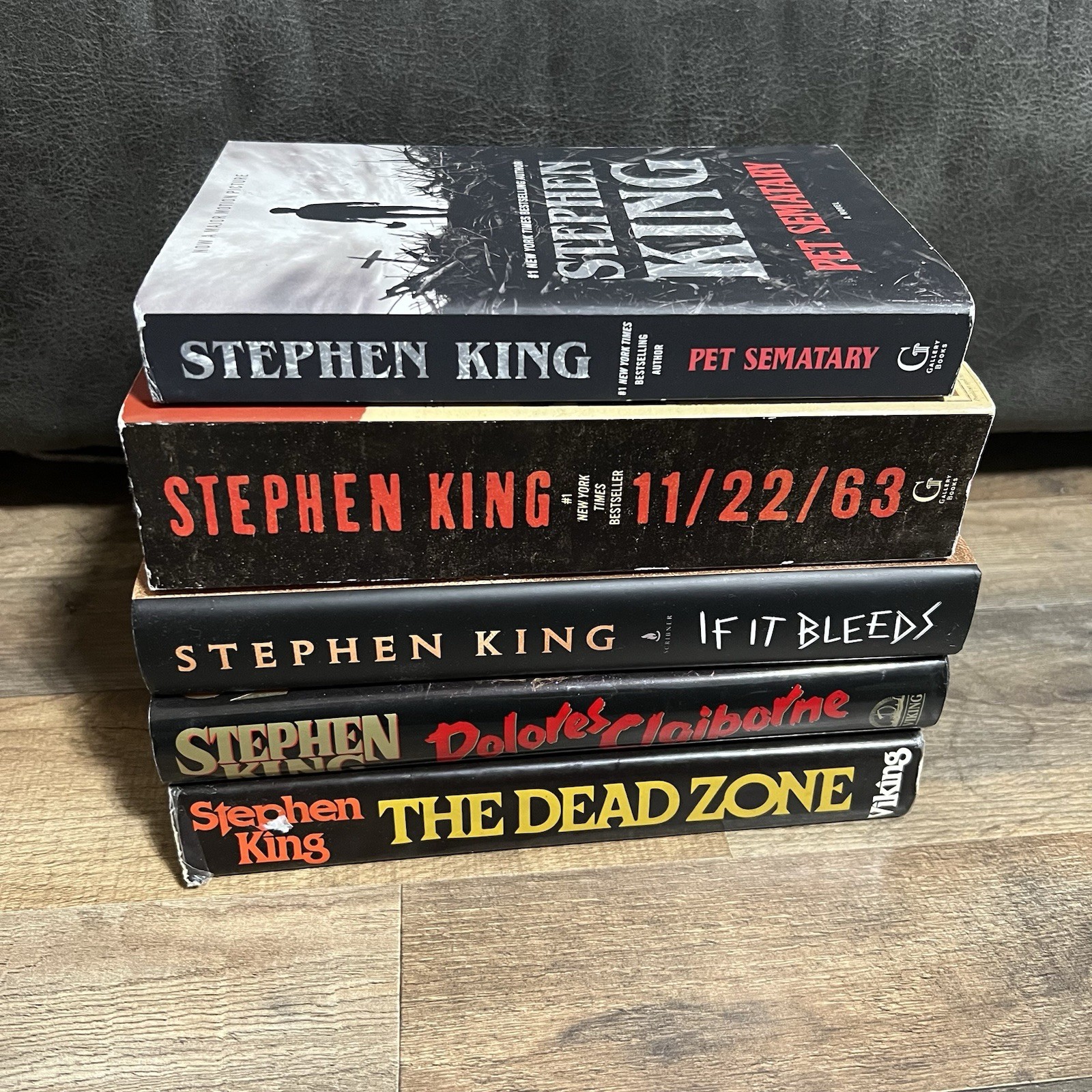 Lot of 5 Stephen King Horror Hardback Paperback Books Mix
