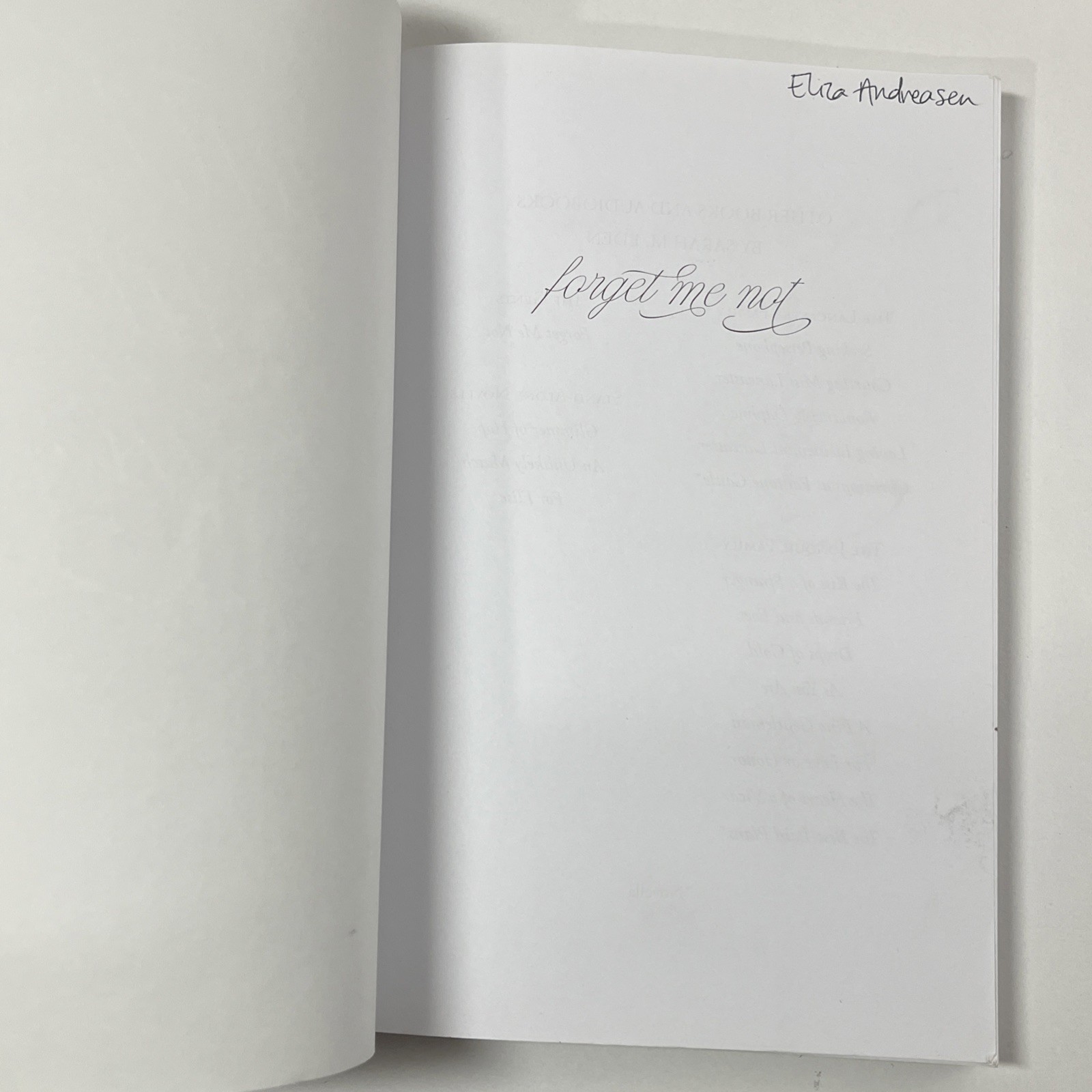 Forget Me Not – The Gents Book #1 by Sarah M. Eden 2020 Covenant Romance Ppbk