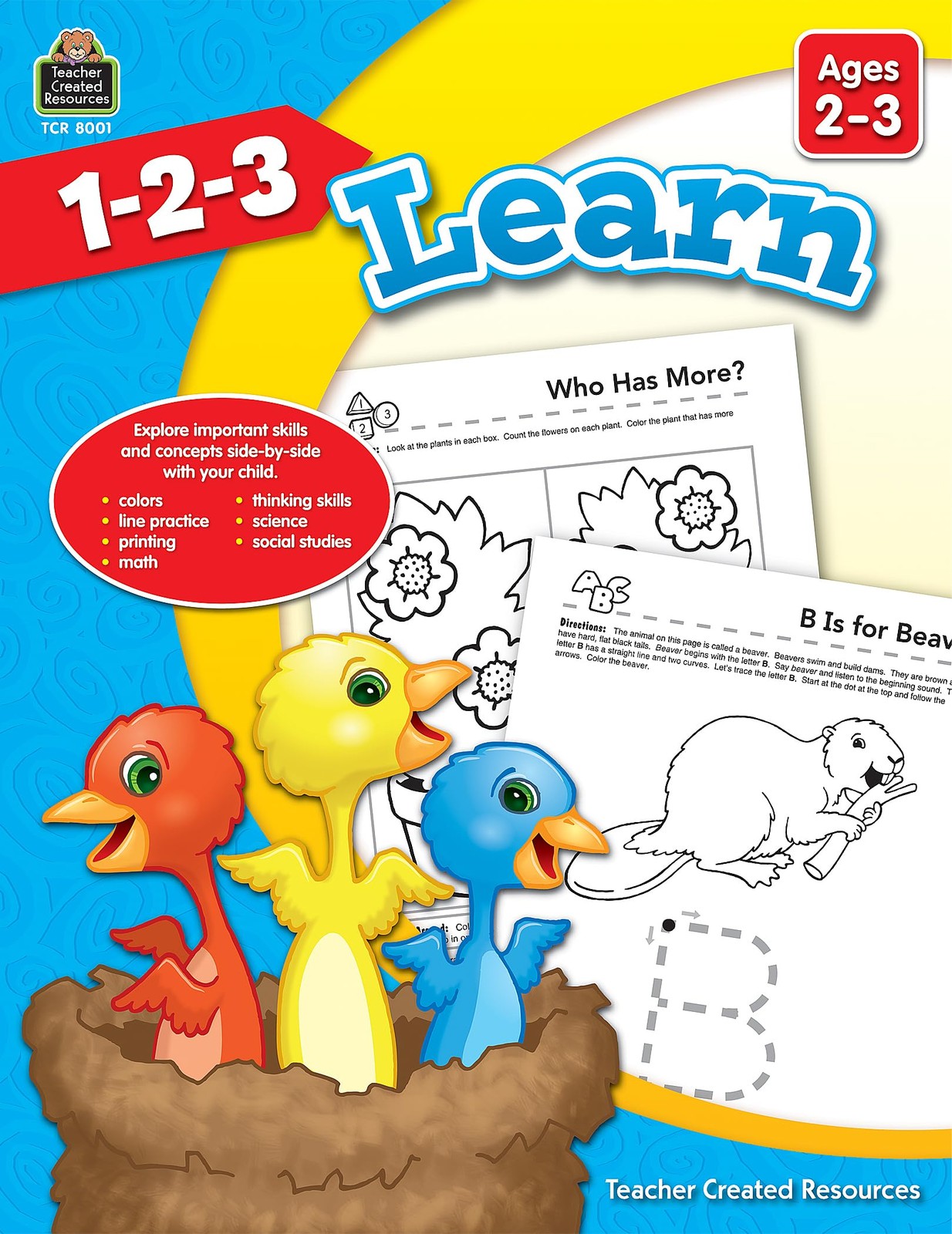 1-2-3 Learn, Ages 2-3 from Teacher Created Resources