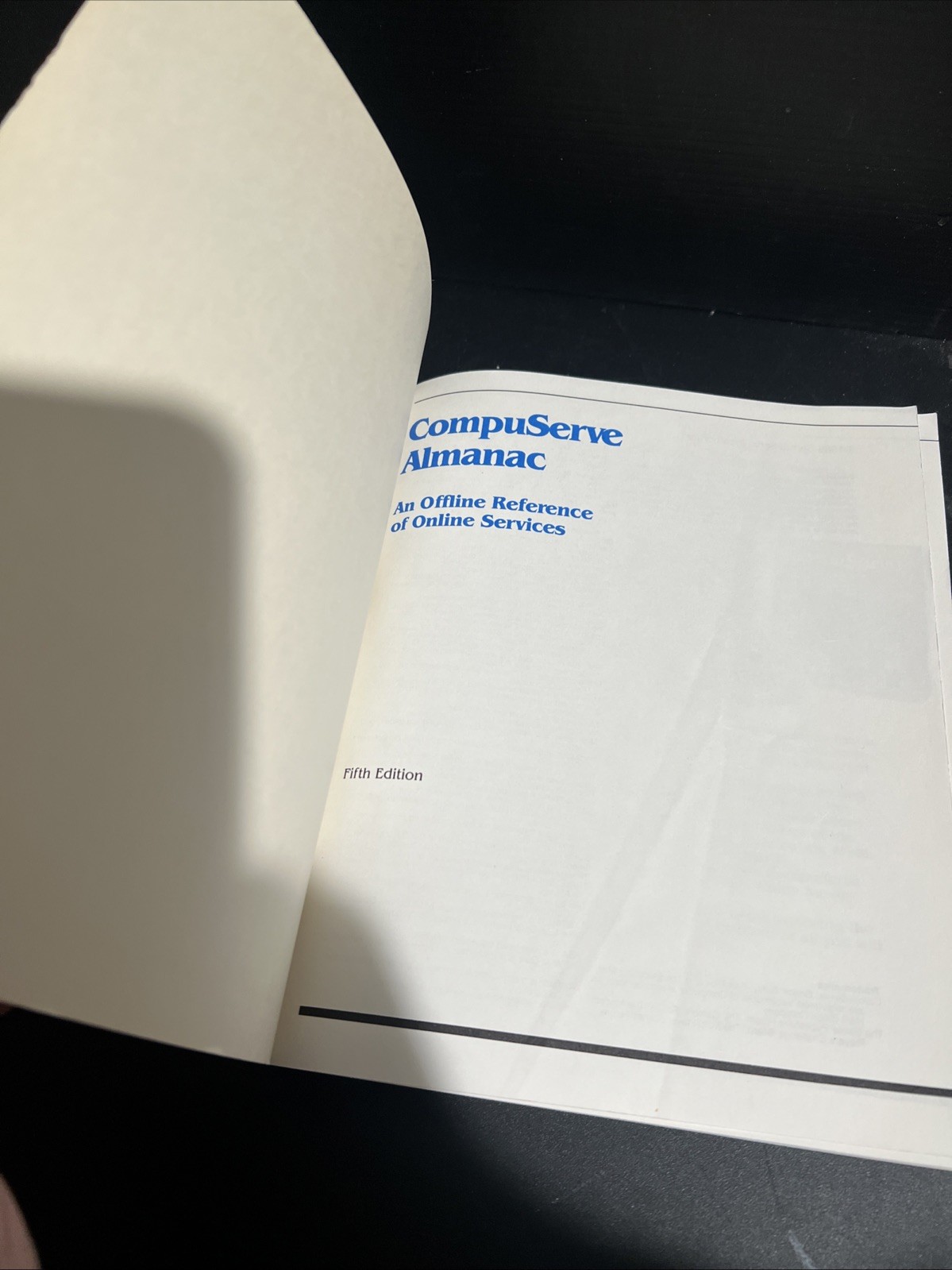 OOP CompuServe Almanac Trade PB 1989 Offline Reference Of Online Services