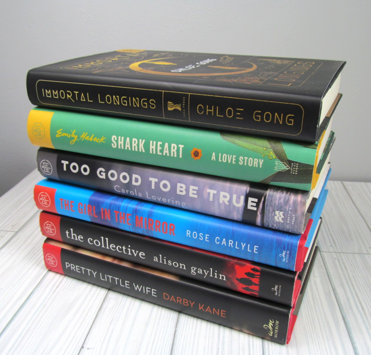 Book Of The Month Lot Of 6 Books Various Authors 2020s HC Chole Gong Shark Heart