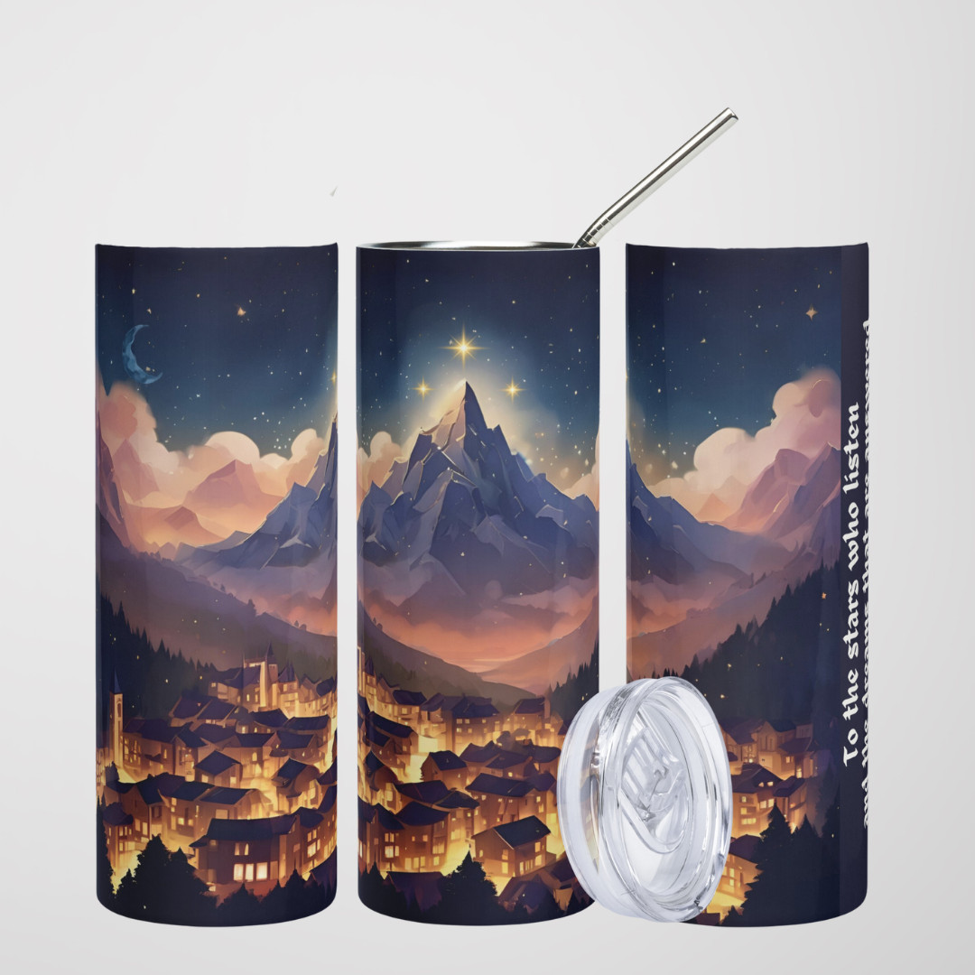 Velaris ACOTAR Sarah J Maas Velaris Tumbler 20 oz To The Stars Who Listen
